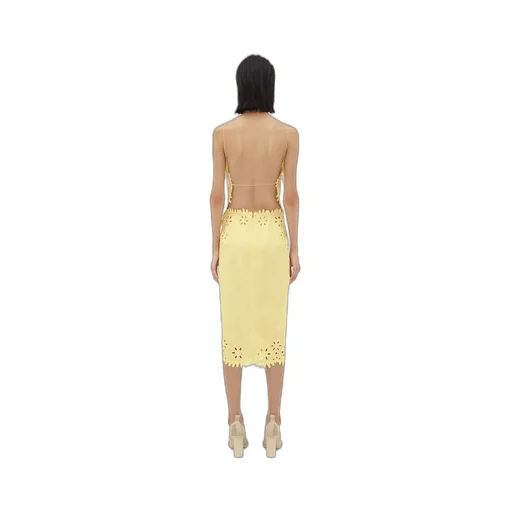 English Embroidery Viscose And Silk Dress