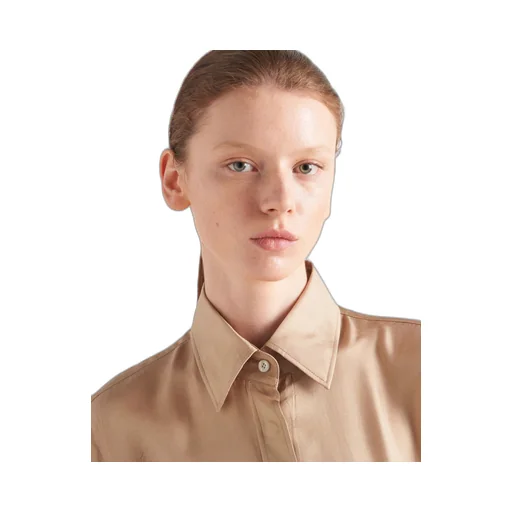 Printed gradient twill shirt