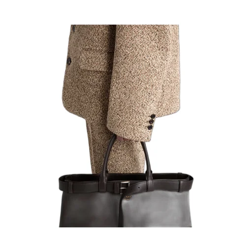 Single-breasted wool blend jacket
