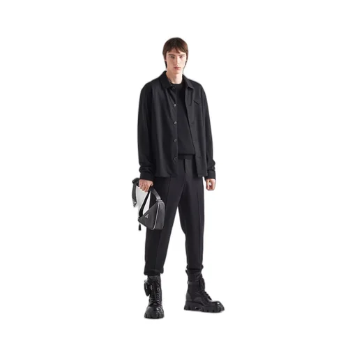 Wool blend shirt