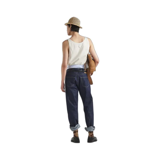 Straight jeans in selvedge denim