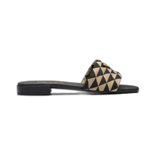 Embroidered fabric slides