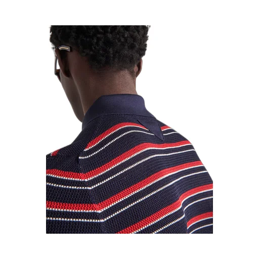 Silk polo shirt