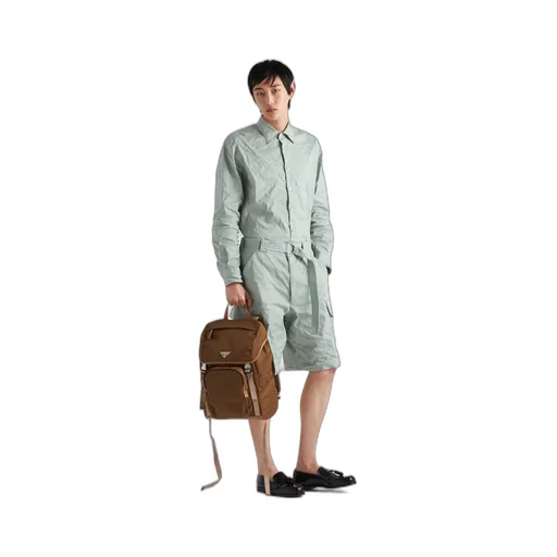 Technical cotton shirt