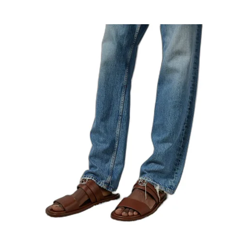 Men's sandal with Round Interlocking G