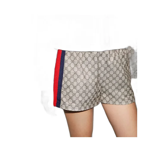 GG technical jersey shorts with Web