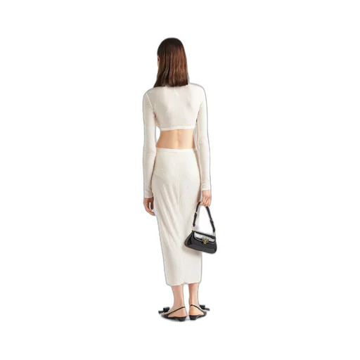 Stretch sequin skirt