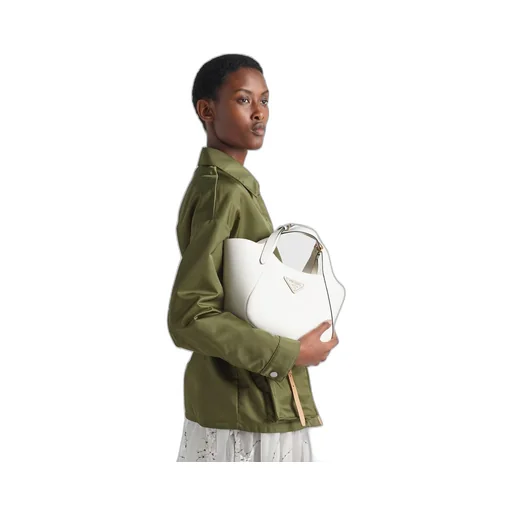 Prada medium leather tote bag