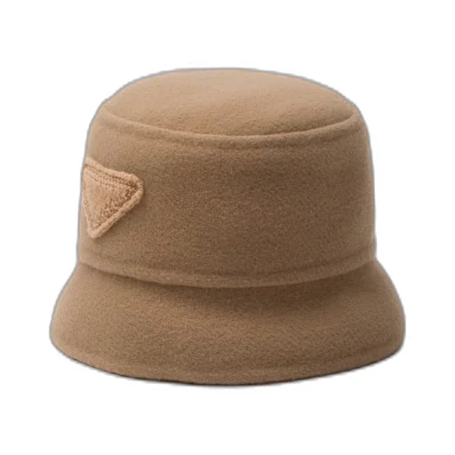 Velour cloth bucket hat