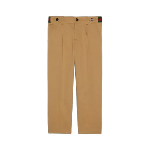 Children's stretch cotton trousers with Web