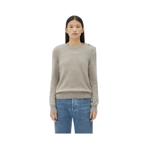 Cashmere Sweater With Knot Buttons