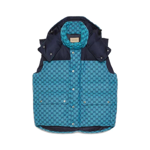 GG canvas down gilet
