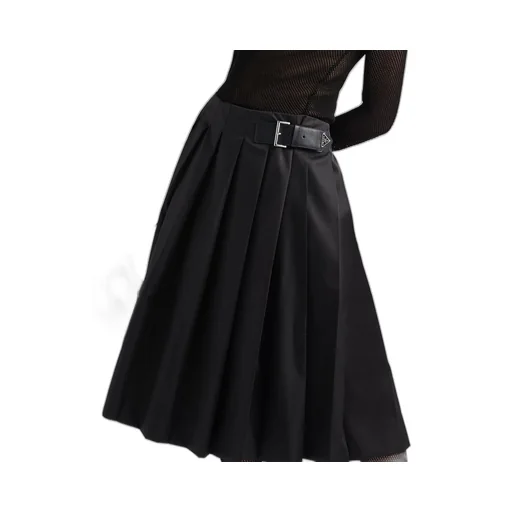 Pleated Re-Nylon skirt