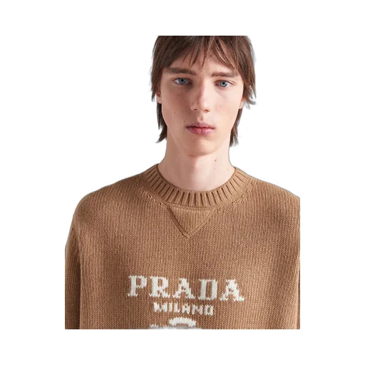Wool and cashmere crew-neck sweater