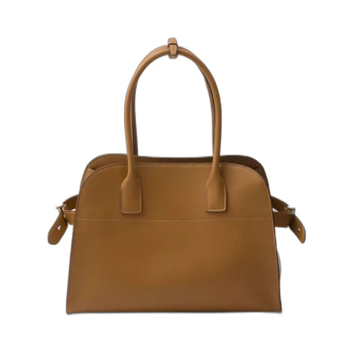 Medium leather tote bag