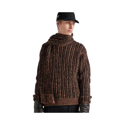 Wool and cashmere crew-neck sweater