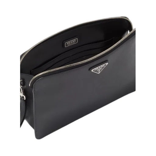 Saffiano leather pouch