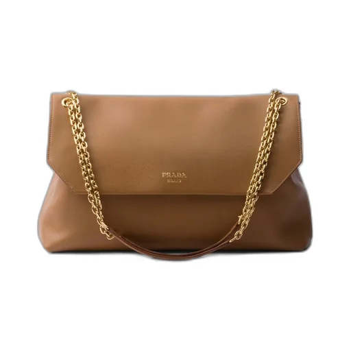Large leather shoulder bag
