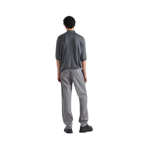 Stretch poplin pants