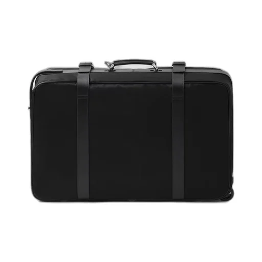 Re-Nylon and Saffiano leather suitcase