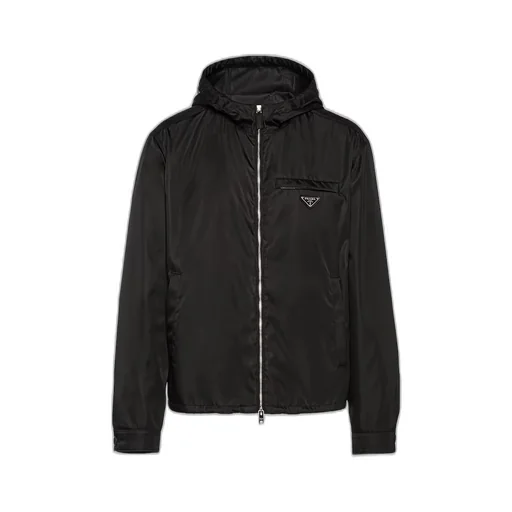 Re-Nylon hooded blouson jacket