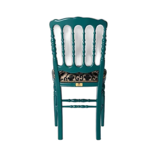 Wood chair with GG bees and stars