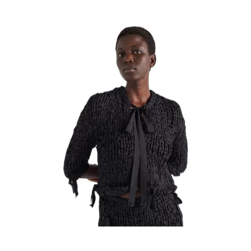 Silk ribbon cardigan