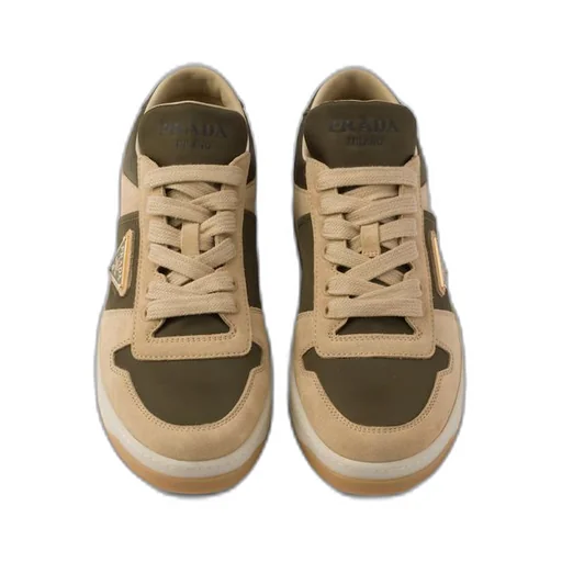 Downtown suede and Re-Nylon sneakers