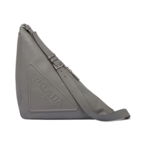 Large leather Prada Triangle bag