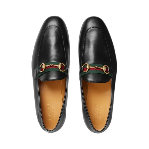 Men's leather Horsebit loafer with Web
