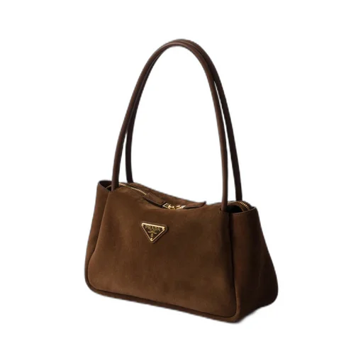 Medium suede shoulder bag