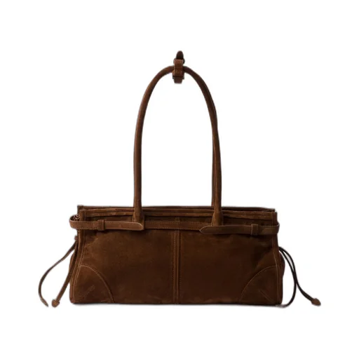 Medium suede handbag