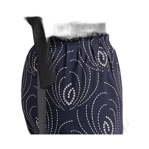 Printed sablé skirt