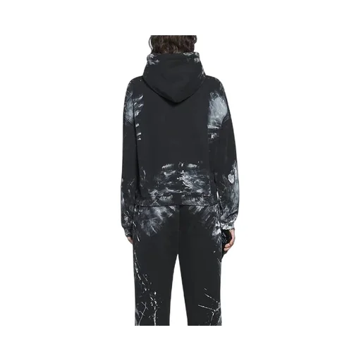 Printing Fleece Hoodie Black
