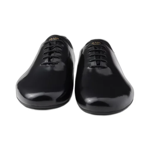 Brushed leather lace-ups