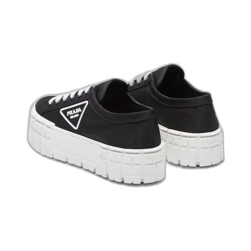 Double Wheel Re-Nylon gabardine sneakers