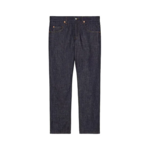 Tapered washed jeans