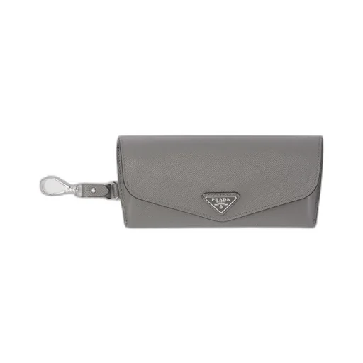 Saffiano leather eyeglasses case