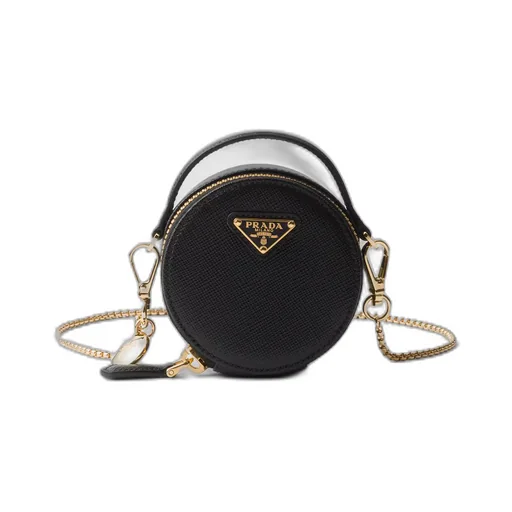 Saffiano leather mini-pouch