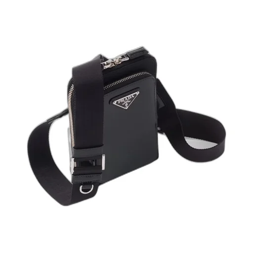 Re-Nylon and brushed leather smartphone case