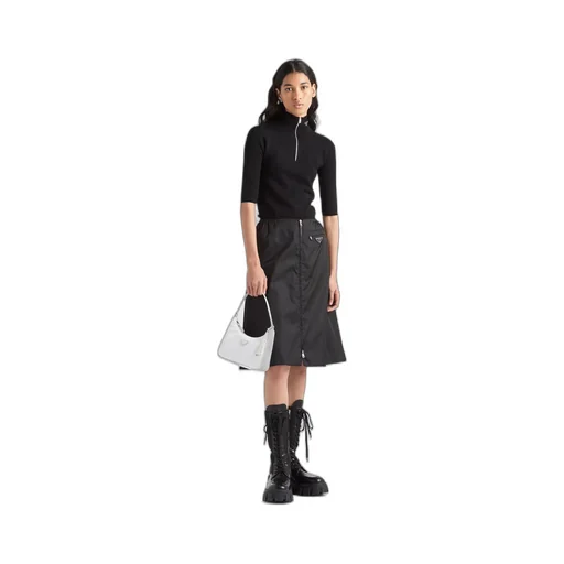 Wool and viscose turtleneck sweater
