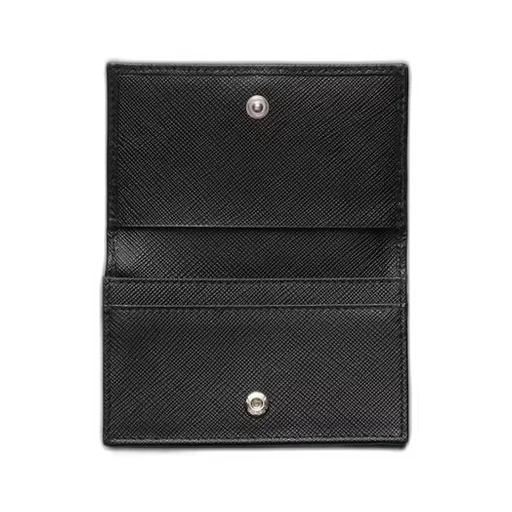 Saffiano leather card holder