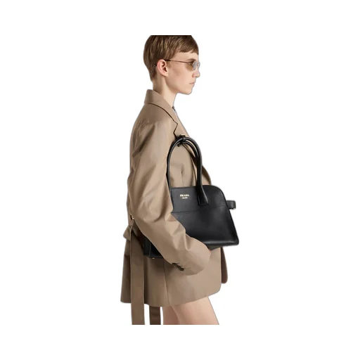 Medium leather tote bag