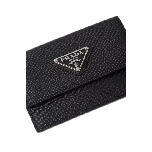 Saffiano leather card holder