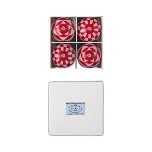 Glass Christmas ornament set