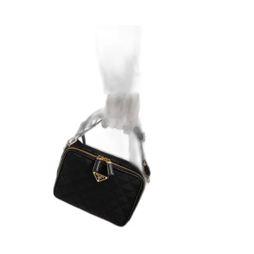 Prada Brique embroidered fabric bag