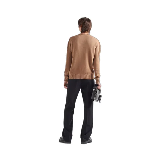 Wool and cashmere crew-neck sweater
