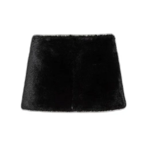 Shearling skirt