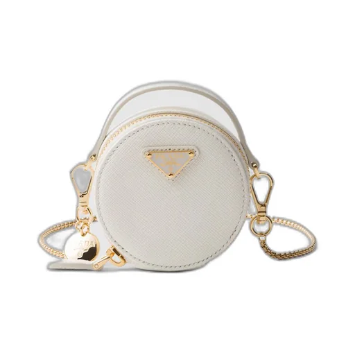 Saffiano leather mini-pouch
