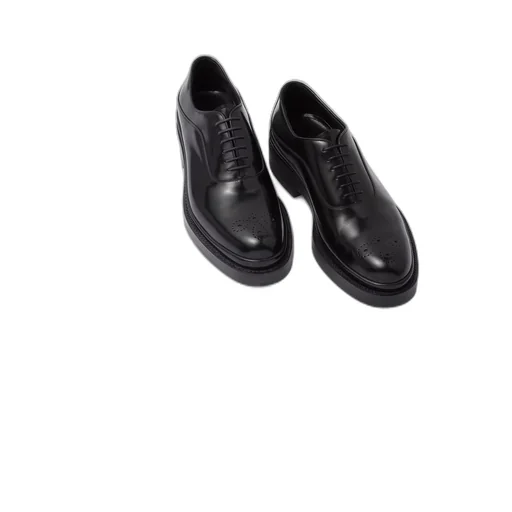 Brushed Leather Oxford Shoes